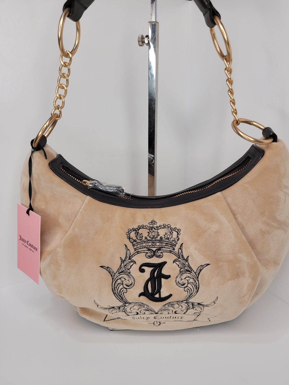 👉✨️ Juicy Couture Beige/Brown Newd More Juicy Hobo Shoulder Bag